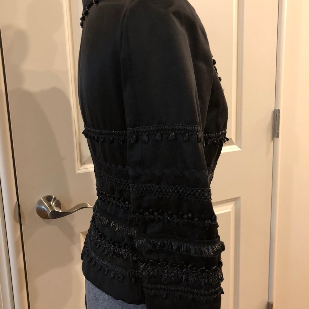 Moschino Cheap & Chic Black Beaded Silk Jacket - Picture 4 of 8